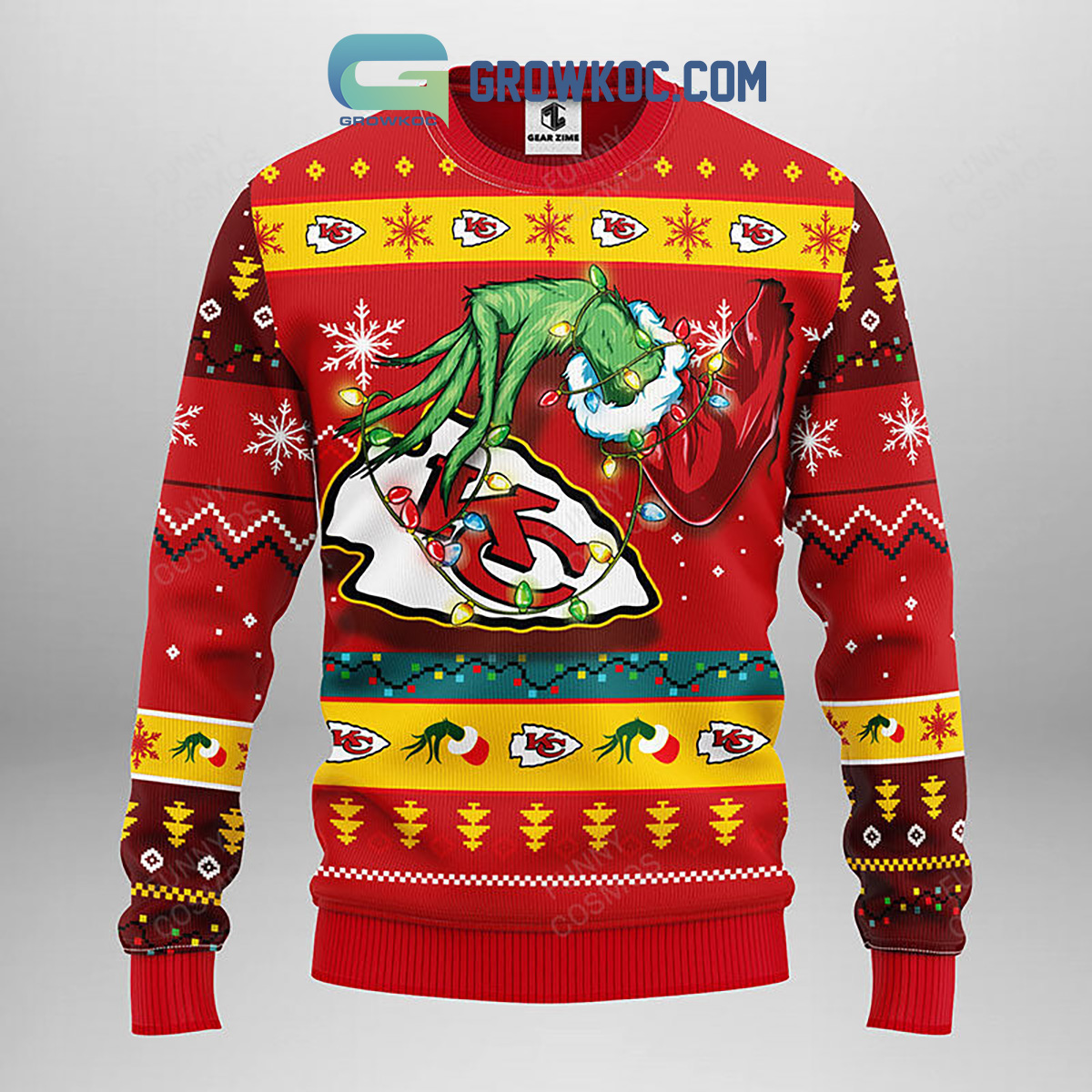 Kansas City Chiefs Grinch Christmas Ugly Sweater2B1 eiaMF