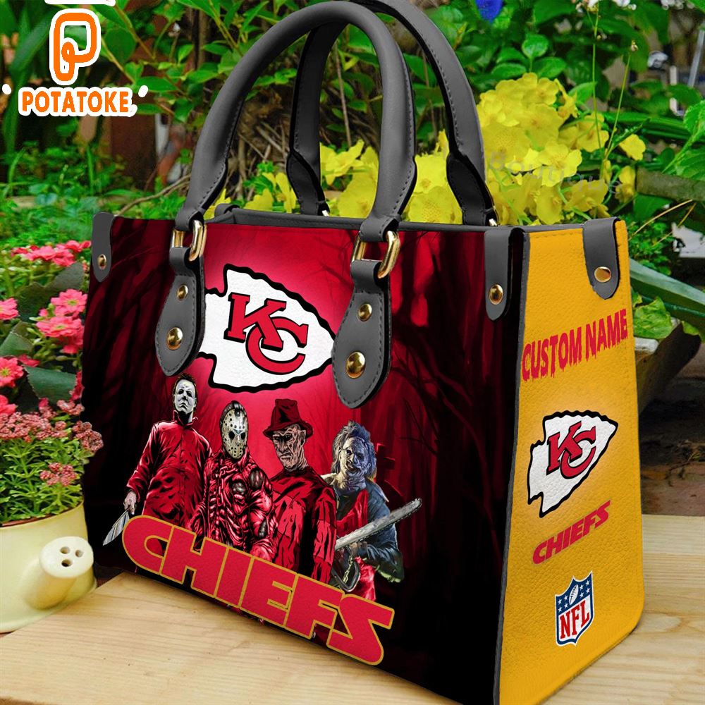 Kansas City Chiefs NFL Halloween Women Leather Hand Bag