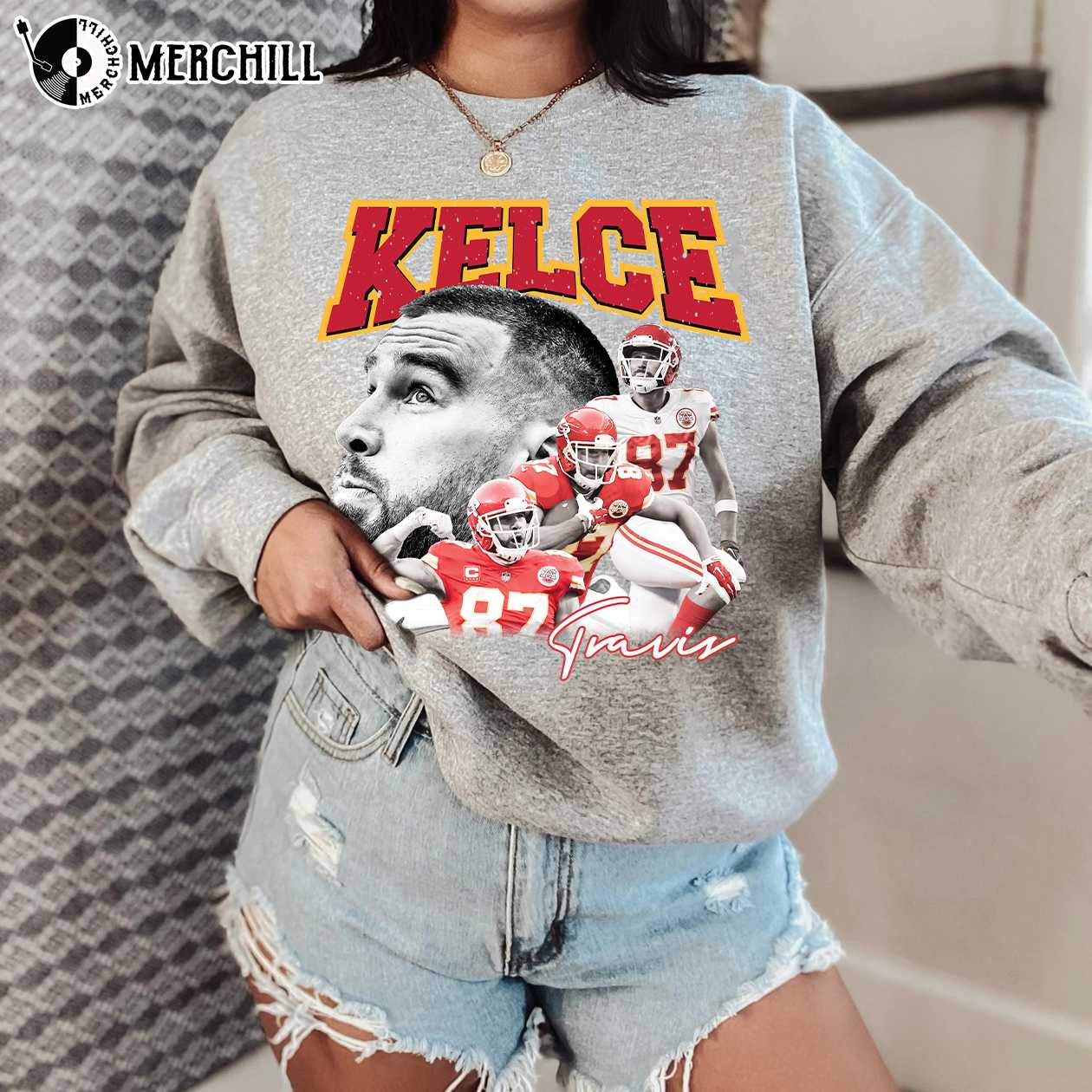 Kansas City Chiefs Travis Kelce Sweatshirt KC Chiefs Gifts 4