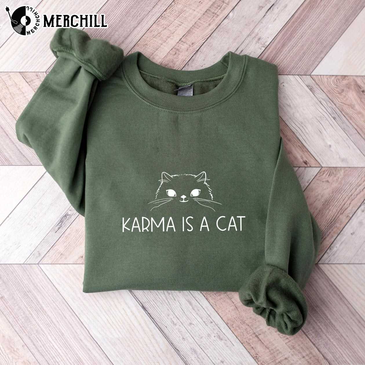 Karma Is A Cat Taylor Swift Sweatshirt Gift for Swiftie 4