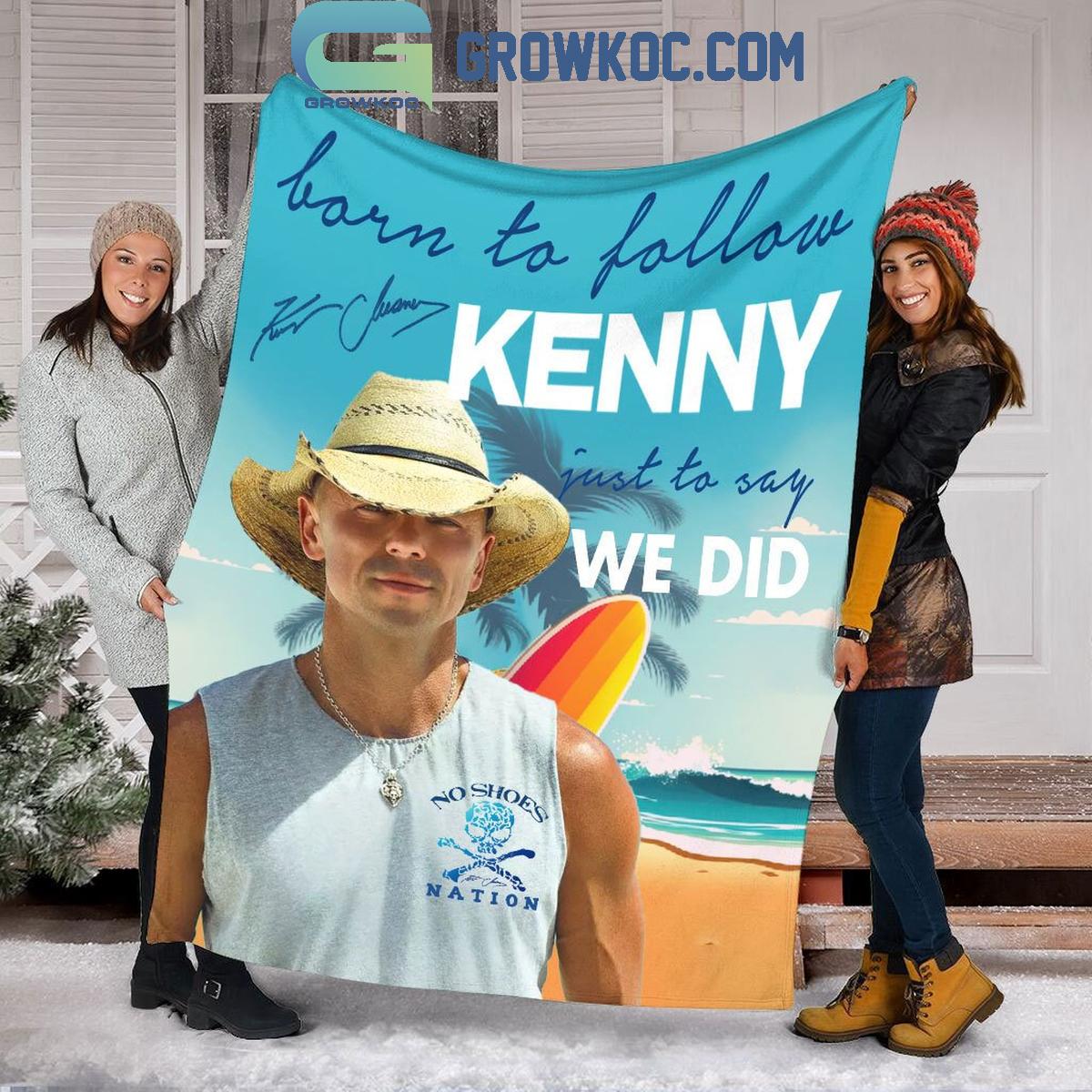 Kenny Chesney Born To Follow Kenny Fleece Blanket Quilt 1 oZKOR