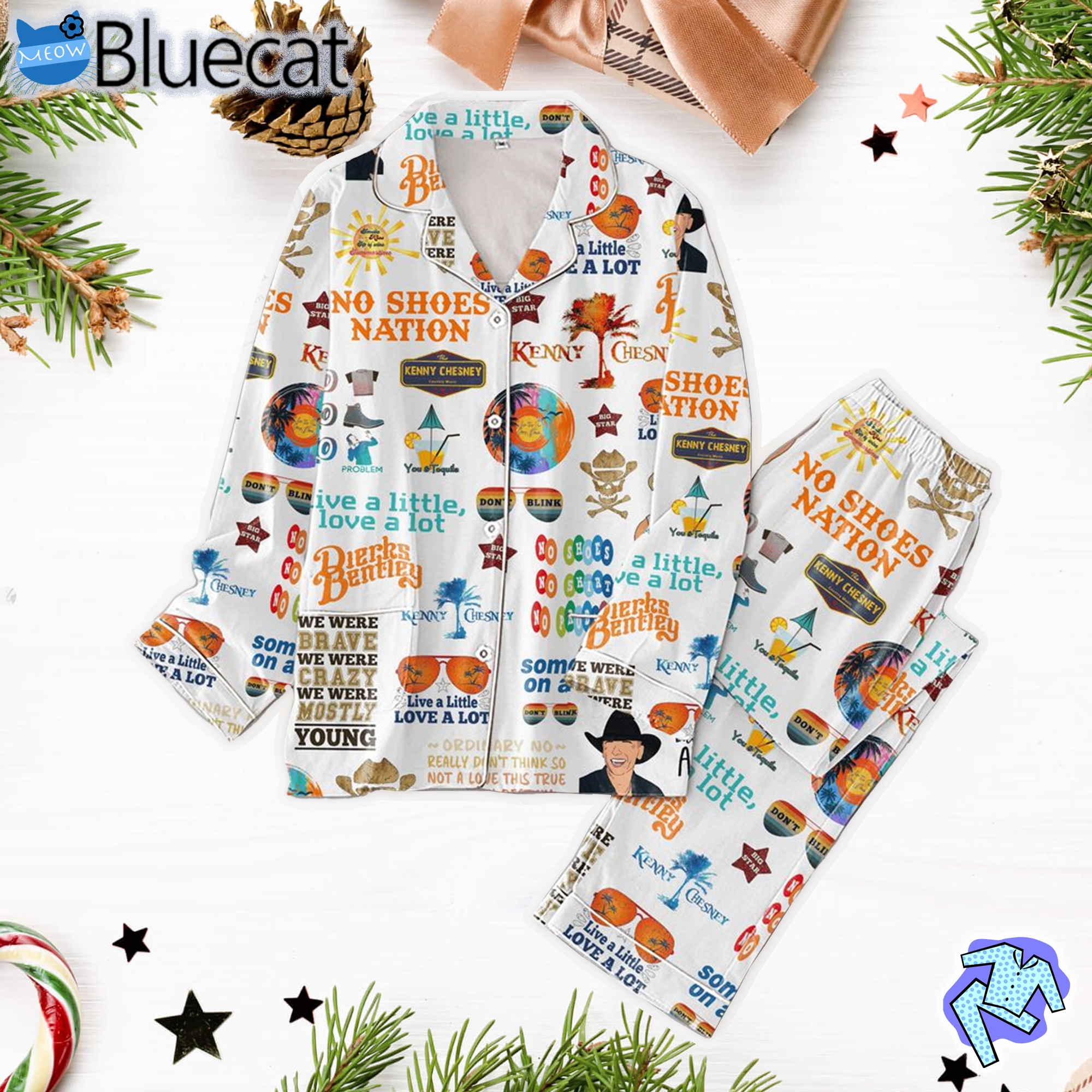 Kenny Chesney No Shoes Nation Dierks Bentley Pajamas Set 2b3130 0