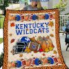 Kentucky Wildcats NCAA Football Welcome Fall Pumpkin Halloween Fleece Blanket Quilt2B1 k5fzY