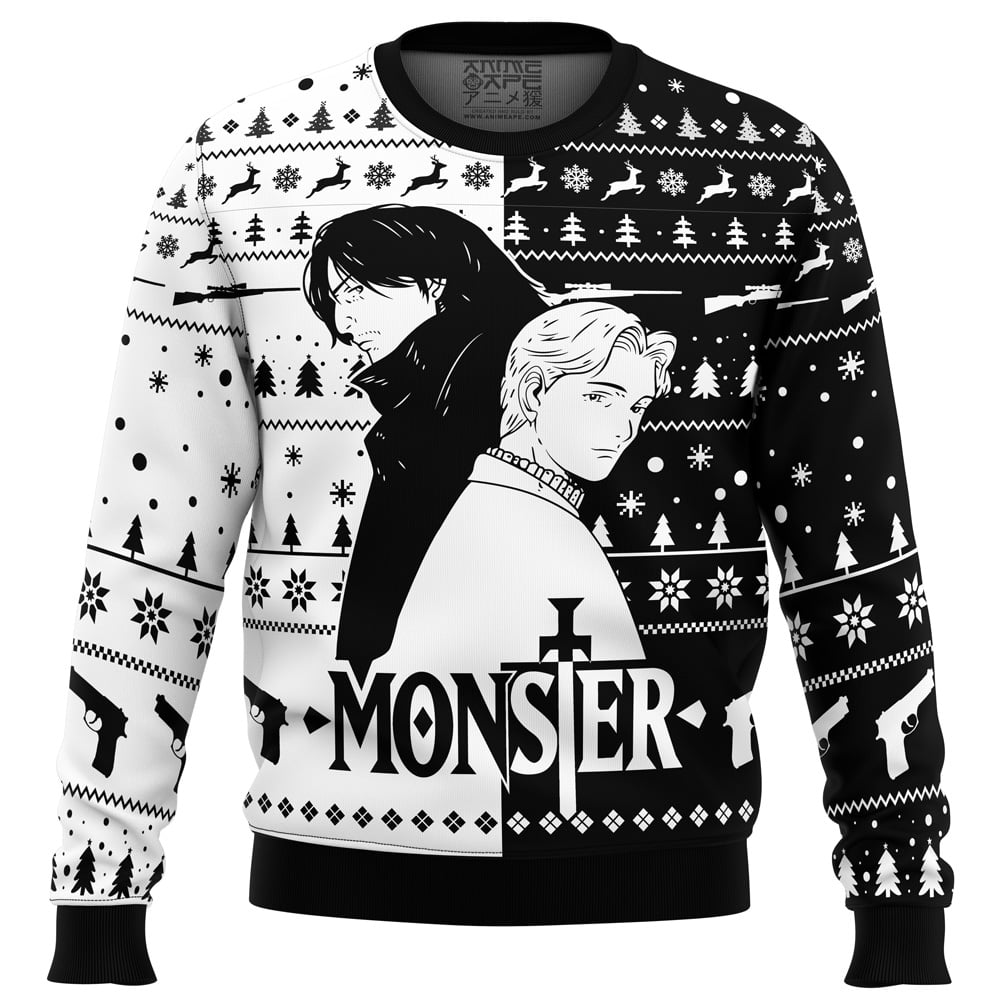 Kenzou And Johan Monster Ugly Christmas Sweater FRONT mockup