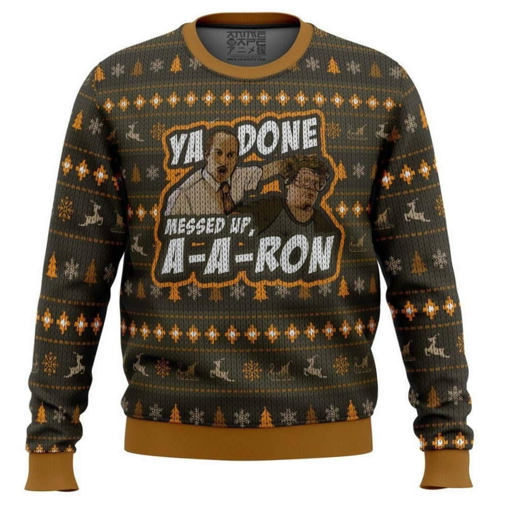 Key and Peele Ya Done Messed up AA Ron Ugly Christmas Sweater