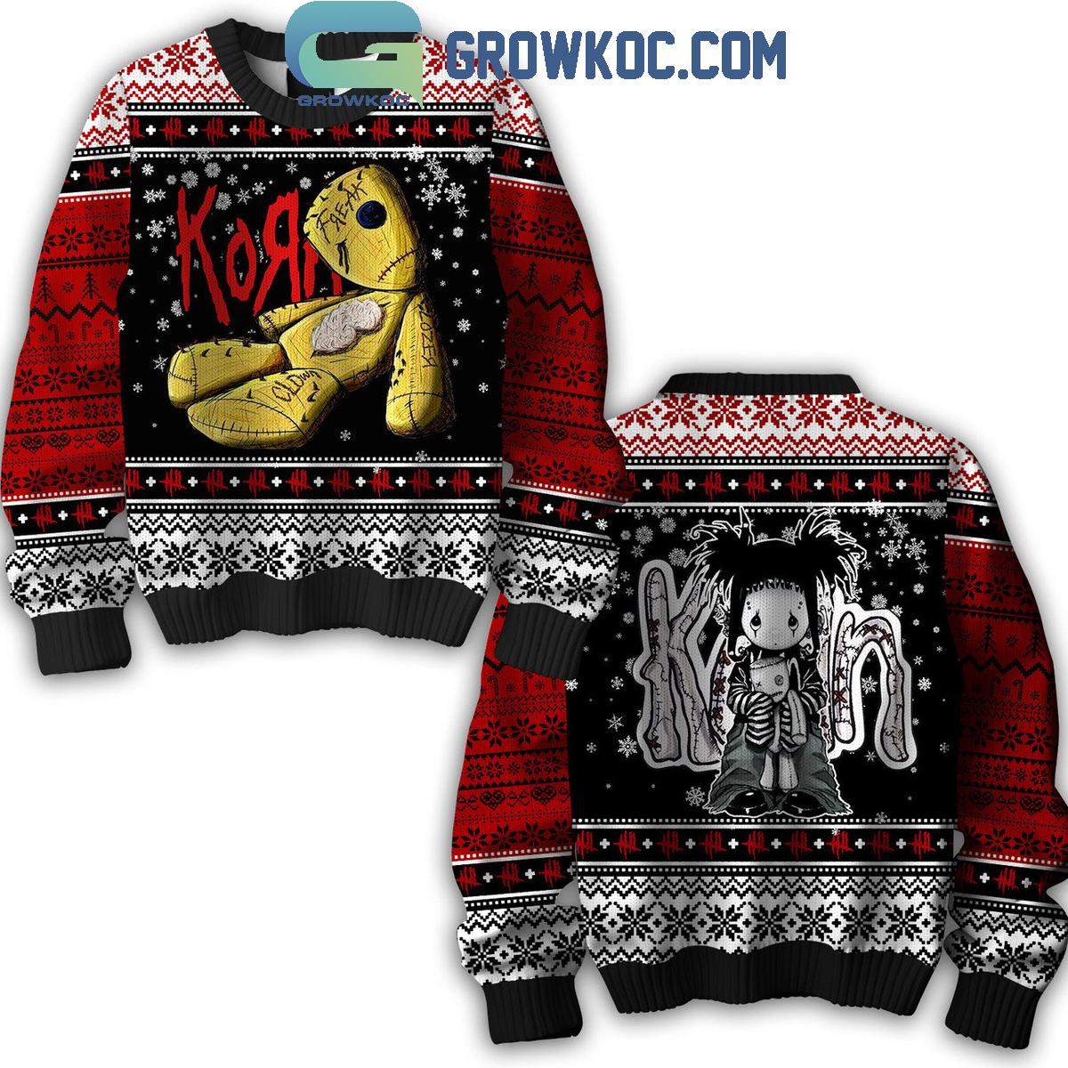 Korn True Rock Falling Away From Me Ugly Sweater 1 bRt8x