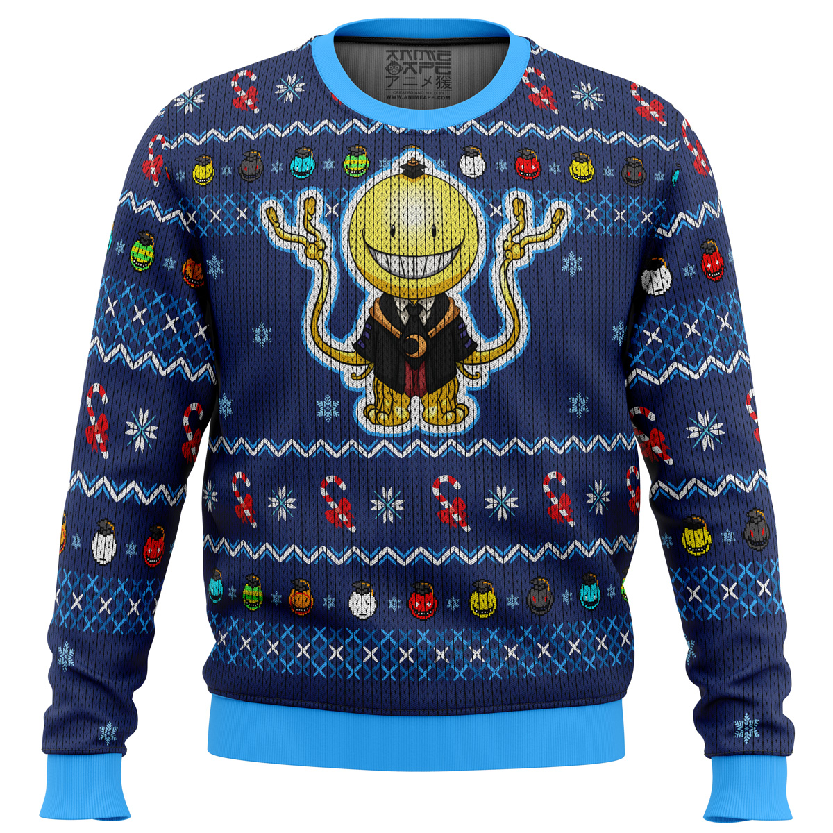 Koro Sensei Tentacles Assassination Classroom men sweatshirt FRONT mockup