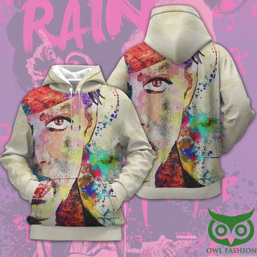 Kza35r34 29 The Artist Prince Half Face Artistic Beige 3D Hoodie