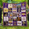 LSU Tigers NCAA Collection Design Fleece Blanket Quilt2B1 X3YeS