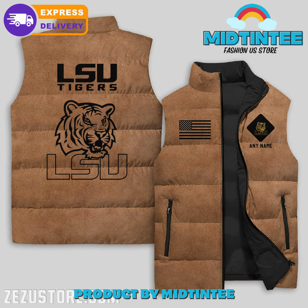 LSU Tigers NCAA Sleeveless Jacket 1 VJJs4