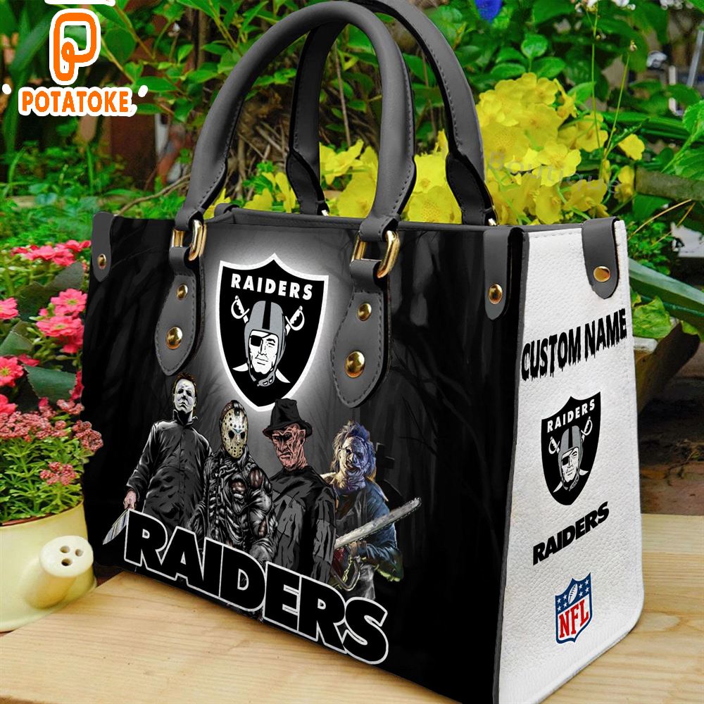 Las Vegas Raiders NFL Halloween Women Leather Hand Bag