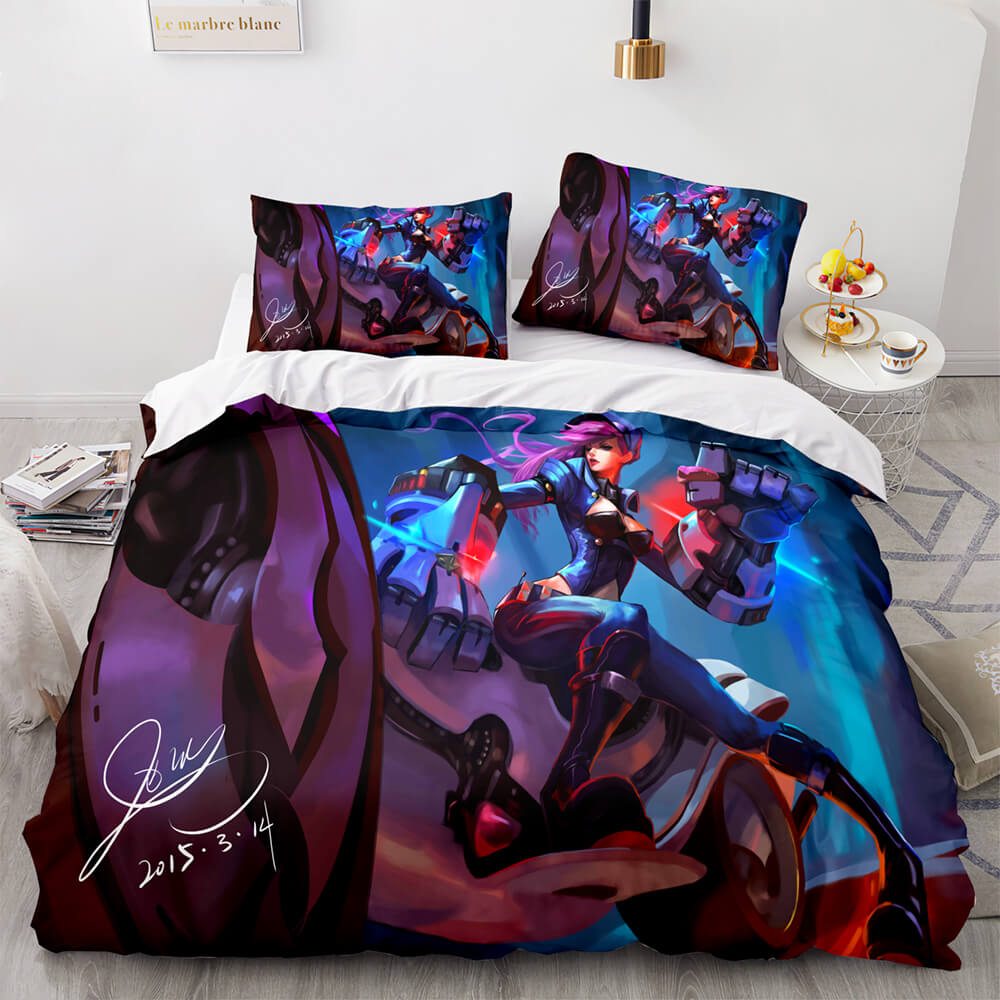 LeagueofLegendsCosplayBeddingSetsQuiltDuvetCoversBedSheets 2