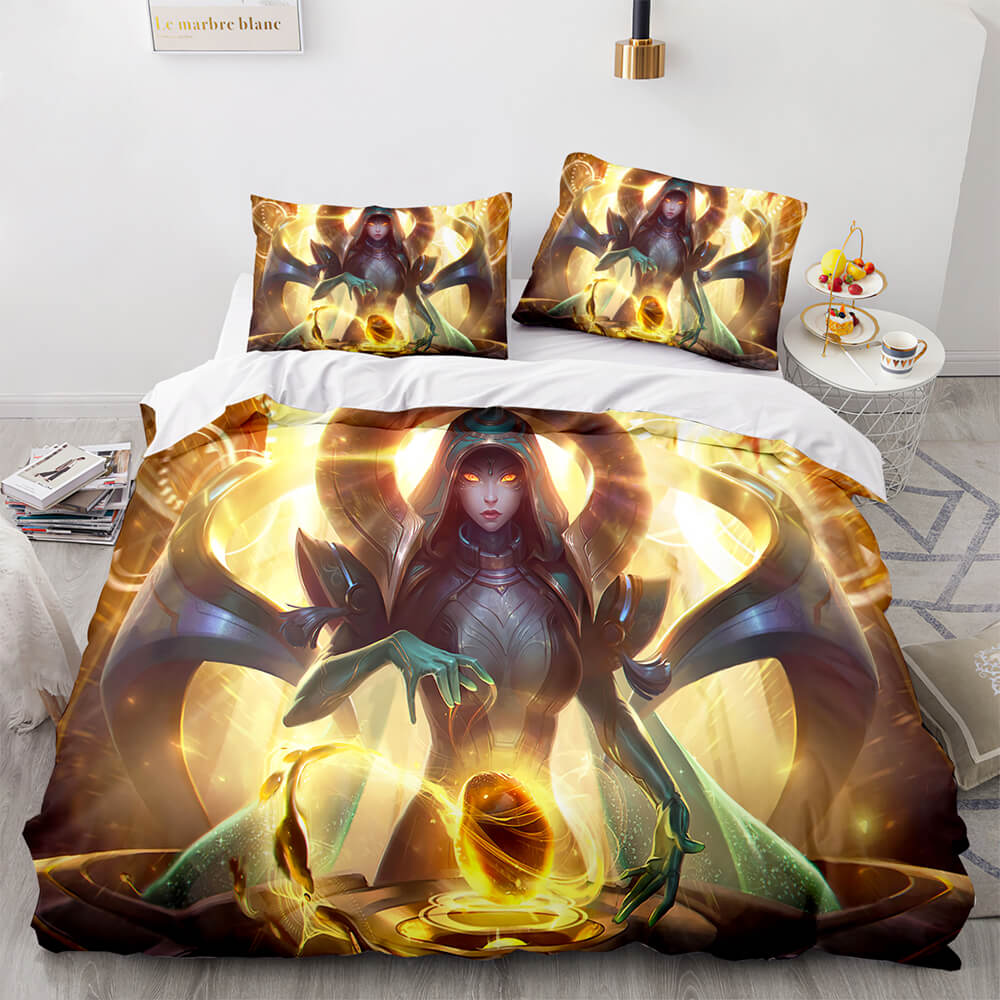 LeagueofLegendsCosplayBeddingSetsQuiltDuvetCoversBedSheets 4