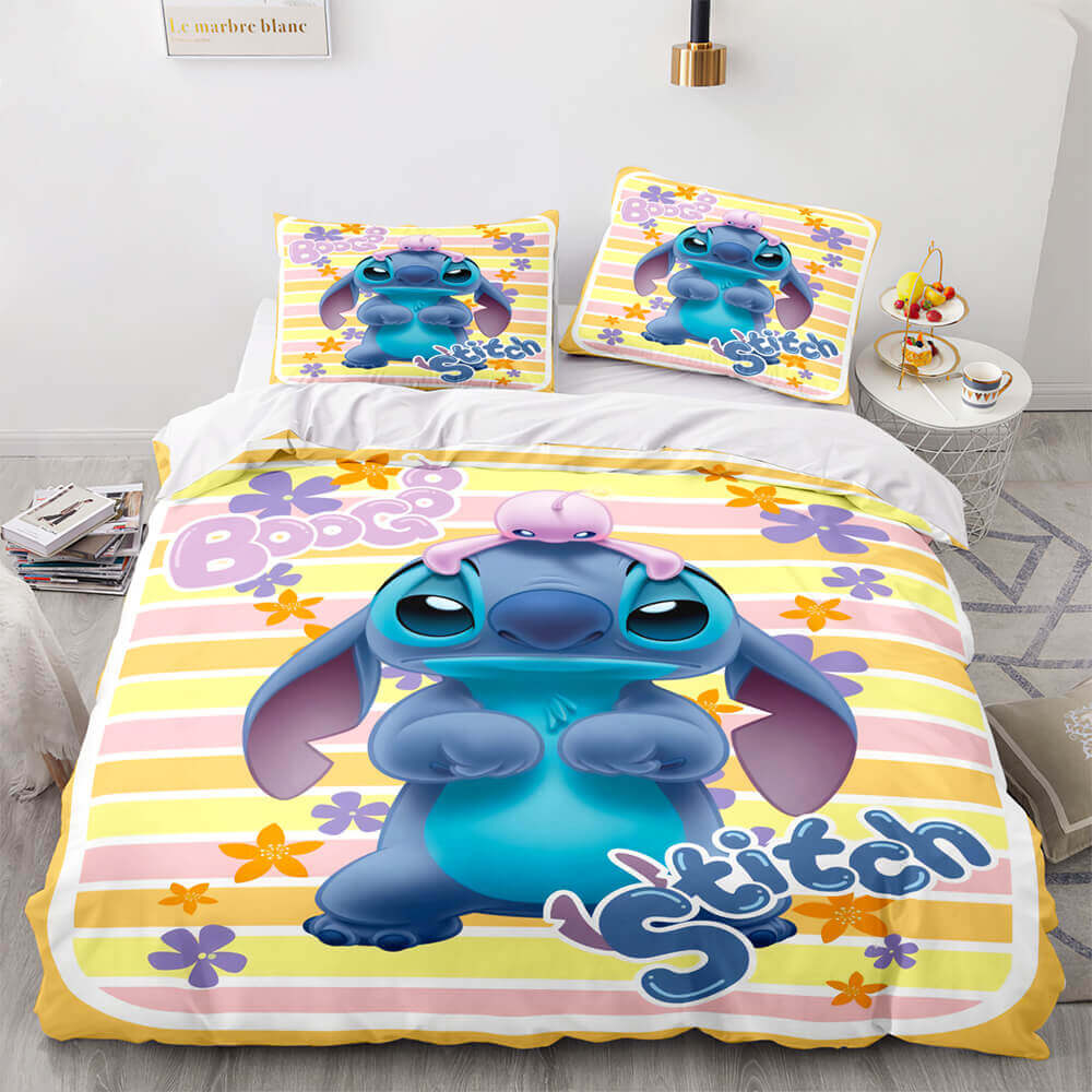 LiloandStitchBeddingSetQuiltDuvetCoversKidsBedSheetsSets 2