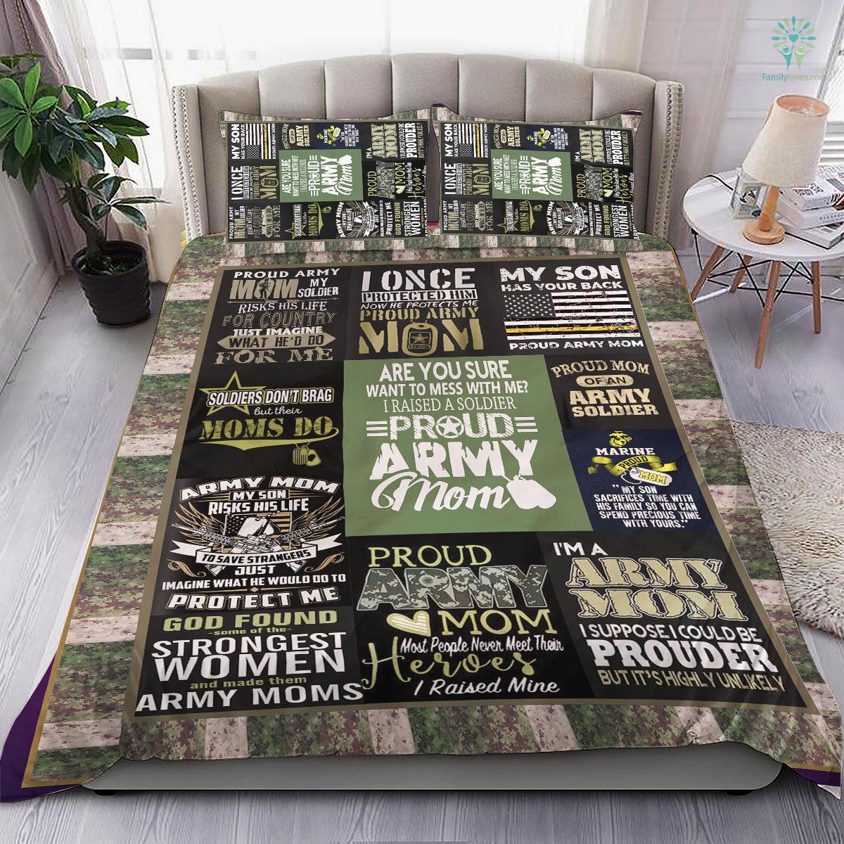 Limited Edition Army Mom M Bedding Set 16