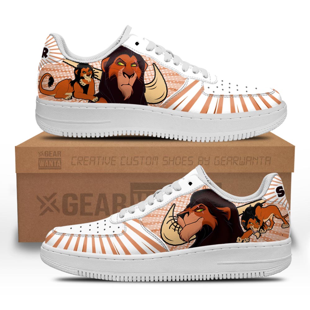 Lion Scar Air Sneakers Custom Villain The Lion King 1 GearWanta