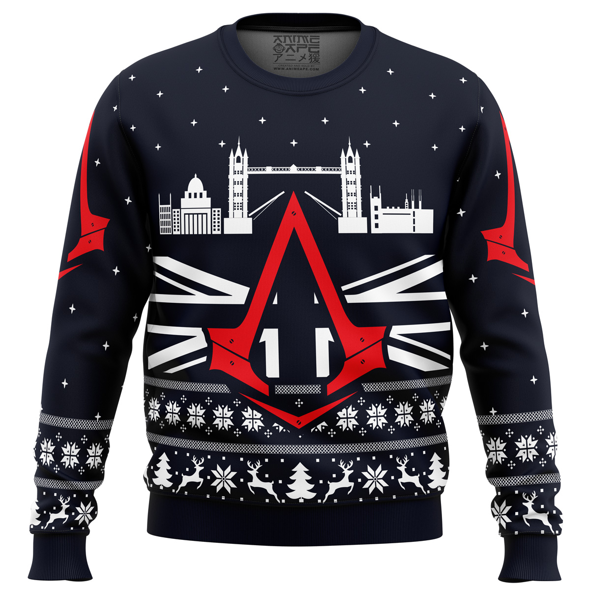 London Bridge Assassins Creed men sweatshirt FRONT mockup