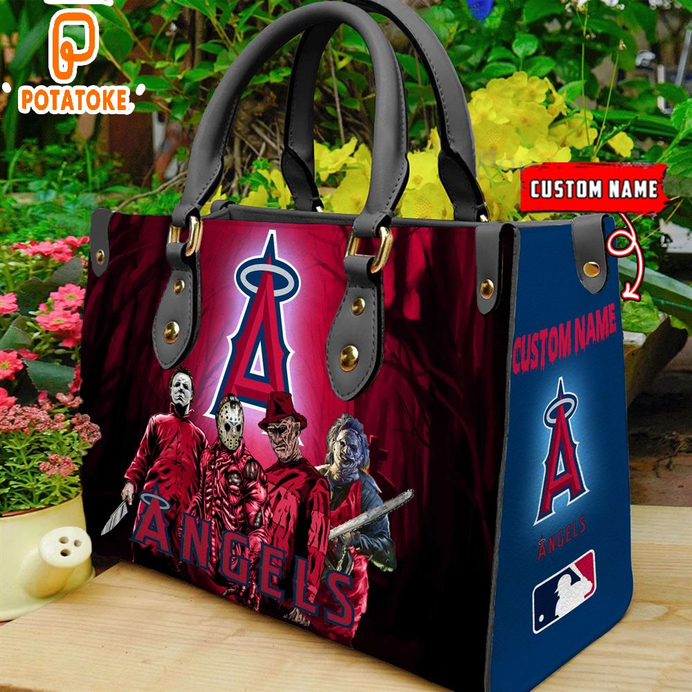 Los Angeles Angels MLB Halloween Women Leather Hand Bag