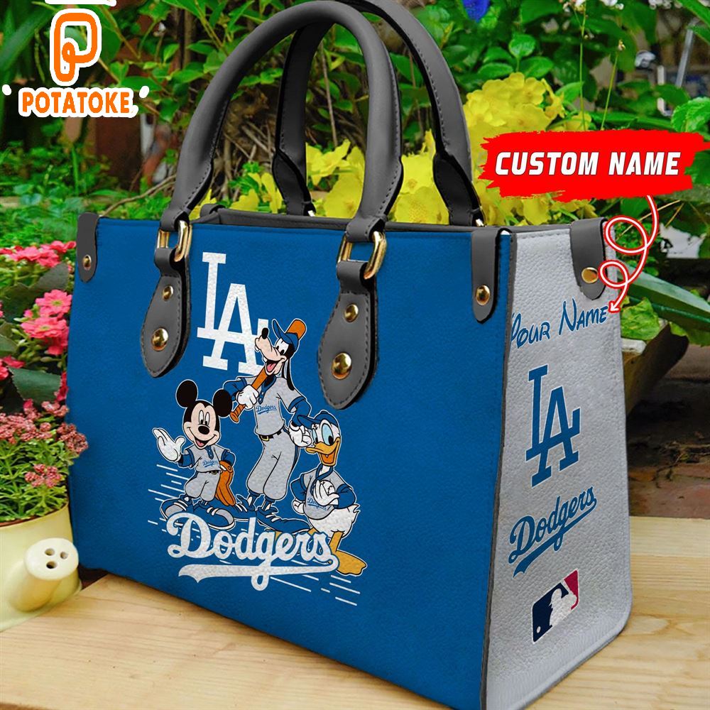 Los Angeles Dodgers Disney Women Leather Hand Bag