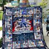 Los Angeles Dodgers Lets Go Dodgers Fleece Blanket Quilt2B1 6pB4M