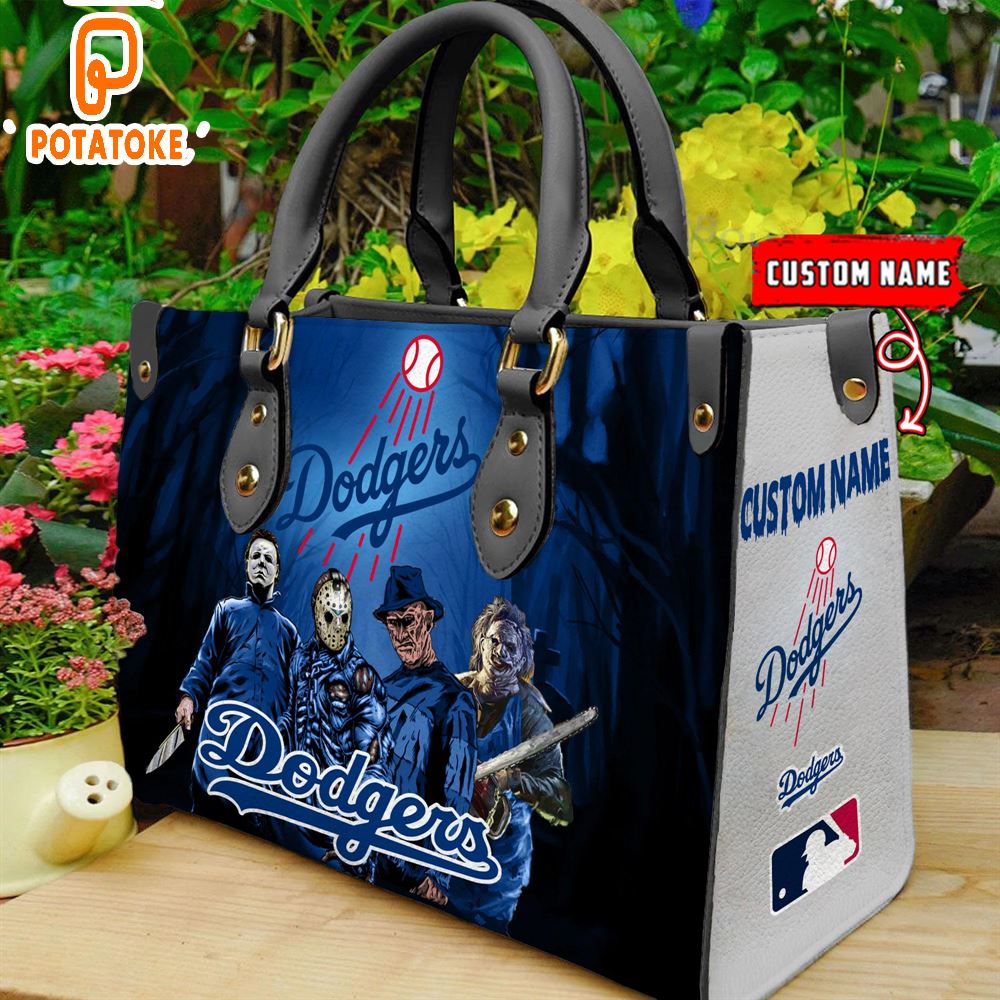 Los Angeles Dodgers MLB Halloween Women Leather Hand Bag