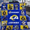 Los Angeles Rams Legends Collection Fleece Blanket Quilt2B1 dRY6s