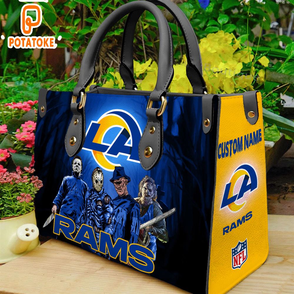 Los Angeles Rams NFL Halloween Women Leather Hand Bag