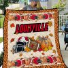 Louisville Cardinals NCAA Football Welcome Fall Pumpkin Halloween Fleece Blanket Quilt2B1 8jpPL