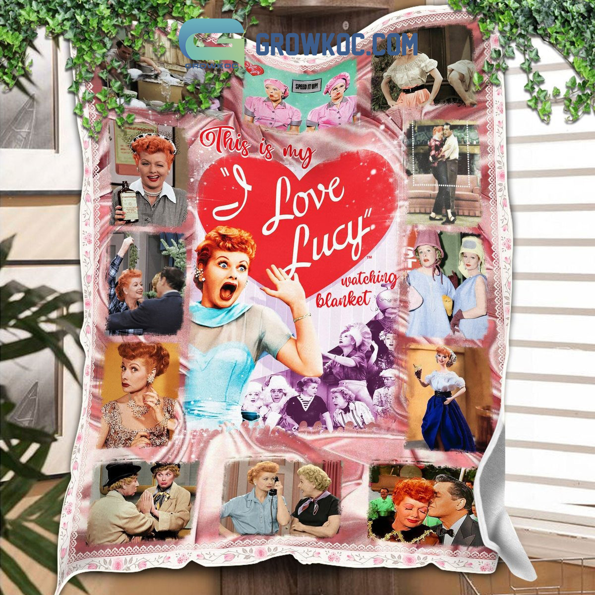 Lucille Ball This Is My I Love Lucy Sitcom Watching Blanket Christmas Blanket Fleece2B0 6Z50B