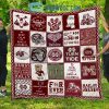 MISSISSIPPI STATE BULLDOGS NCAA Collection Design Fleece Blanket Quilt2B1 jUjYJ