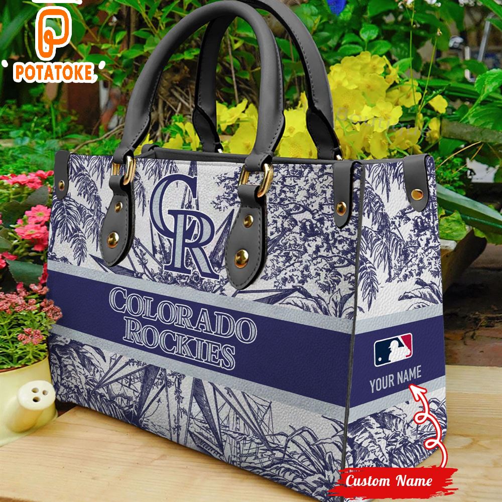 MLB Colorado Rockies MLB Women Leather Hand Bag