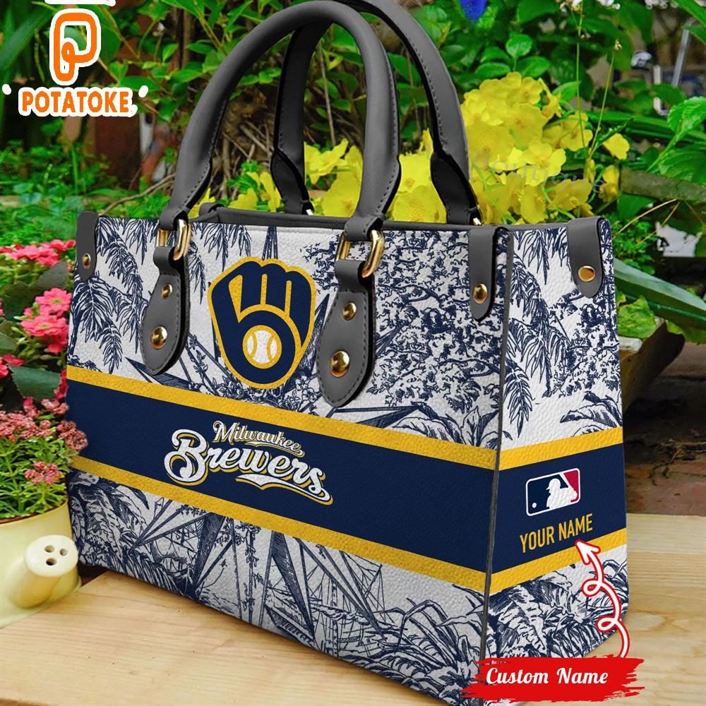 MLB Milwaukee Brewers MLB Women Leather Hand Bag