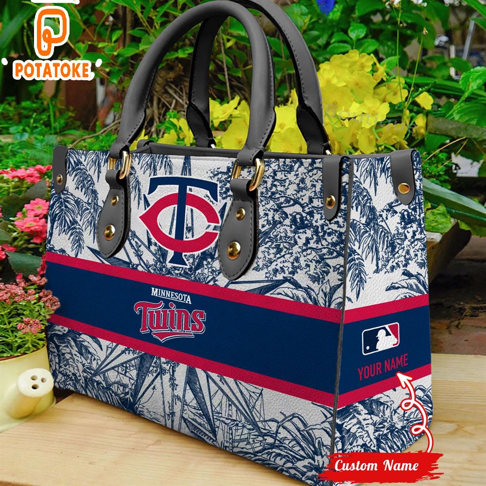 MLB Minnesota Twins MLB Women Leather Hand Bag