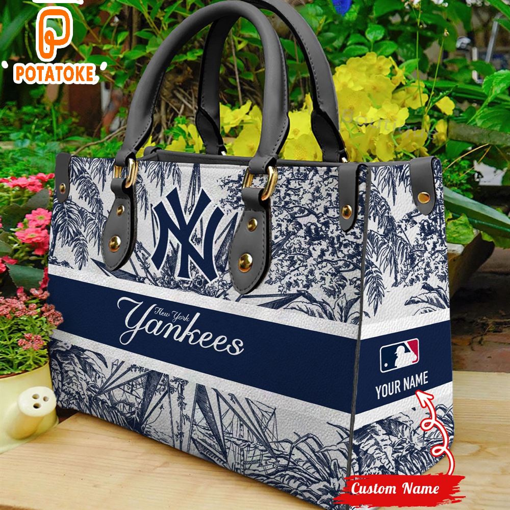 MLB New York Yankees MLB Women Leather Hand Bag