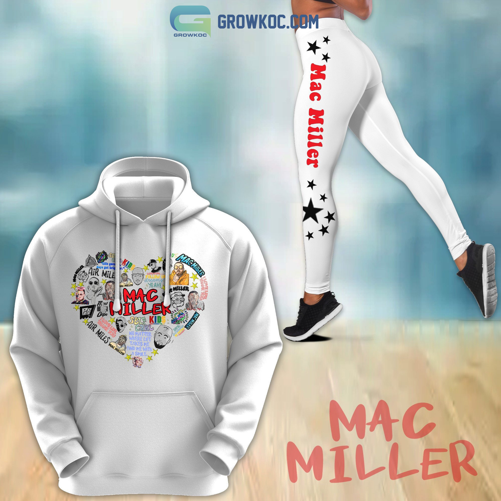 Mac Miller No Matter Where Life Takes Me Find Me With A Smile Hoodie Leggings Set2B1 2x1GW