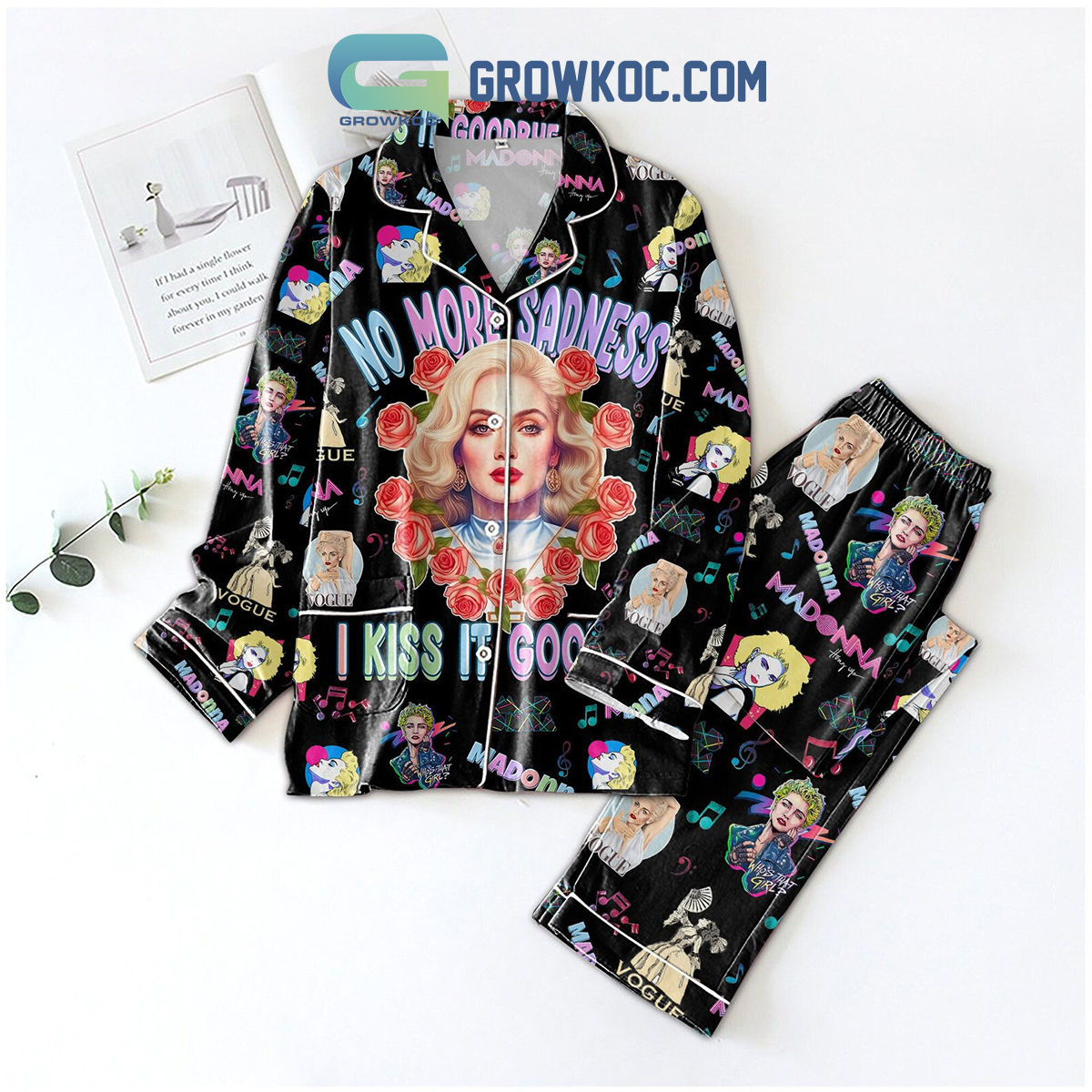 Madonna Vogue New Style Pajamas Set2B1 GGVcq