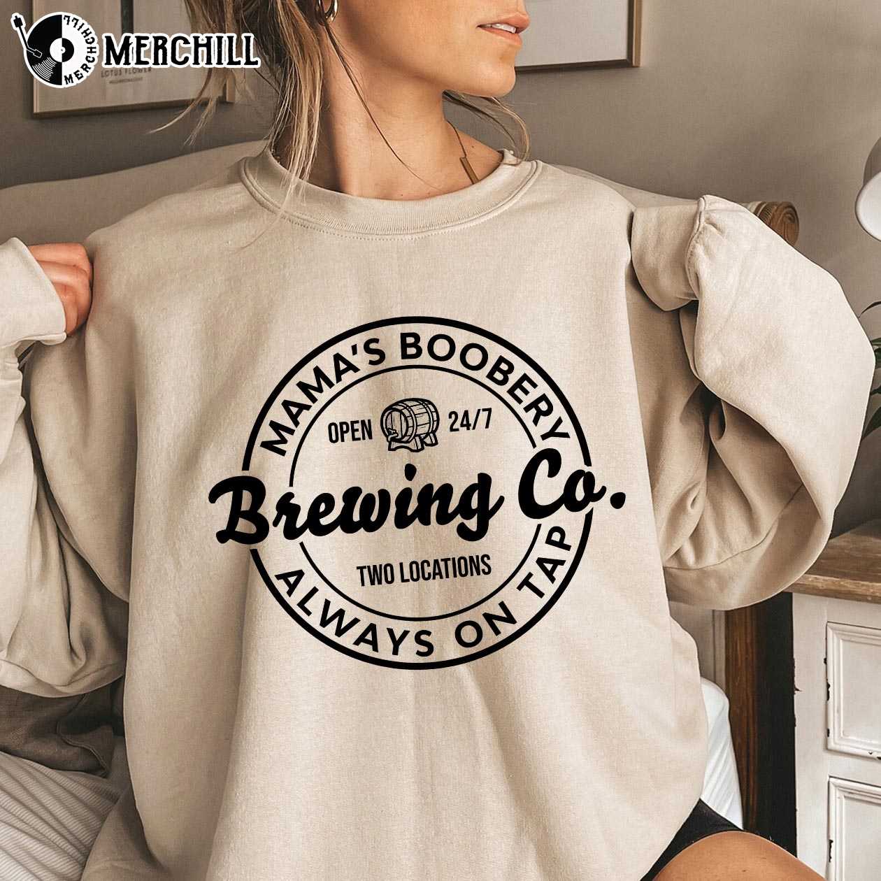 Mamas Boobery Nursing Sweatshirt Mothers Day Gift for New Mom 4