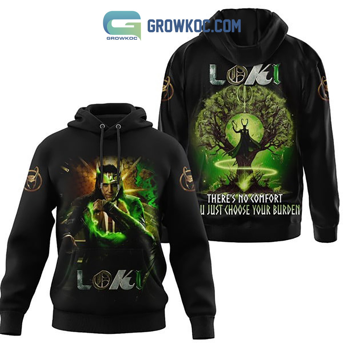 Marvel Loki Choose Your Burden Hoodie Shirts2B1 InRmA