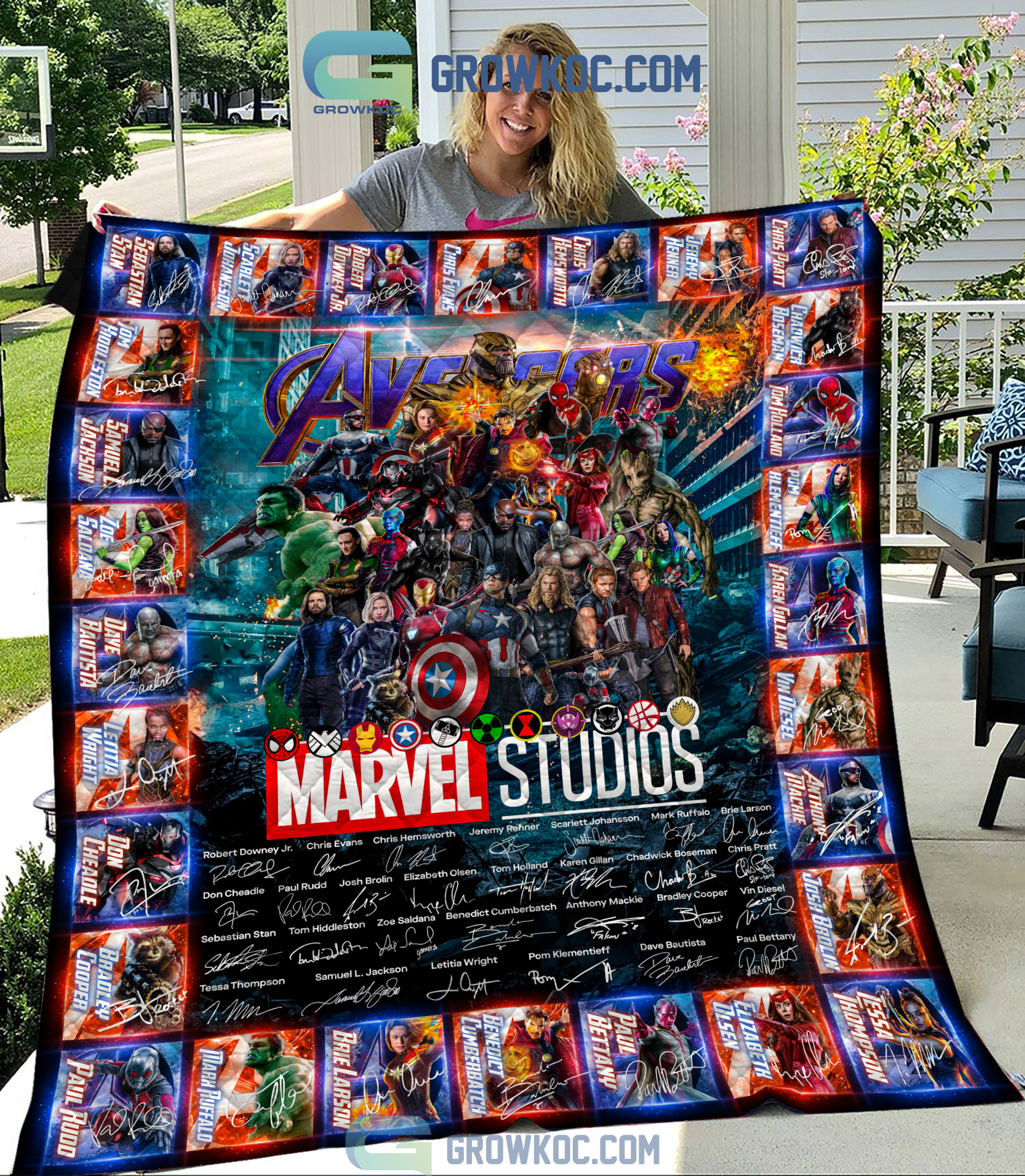 Marvel Studios Avengers Team Legends Fleece Blanket Quilt2B1 1 febEA