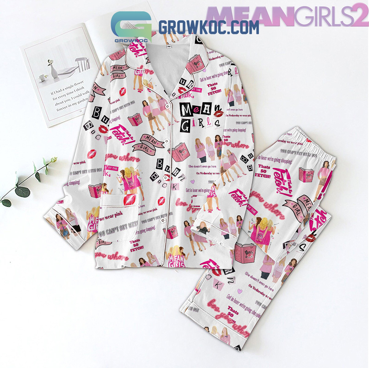 Mean Girls 2024 Polyester Pajamas Set2B1 rBpTZ