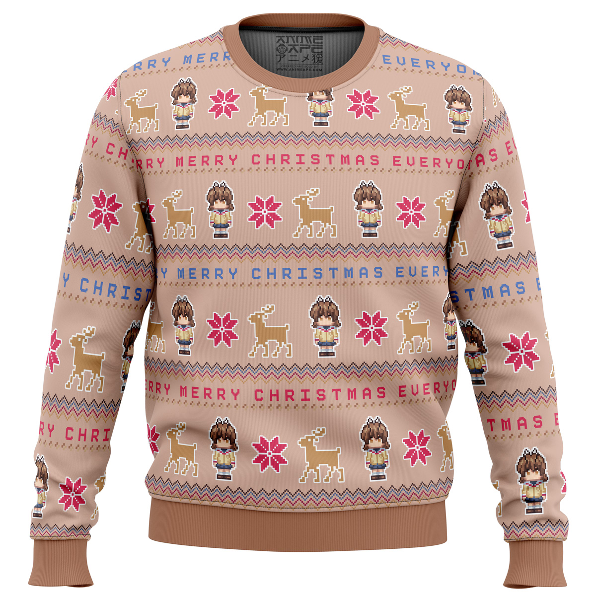 Merry Mery Christmas Furukawa Nagisa Clannad men sweatshirt FRONT mockup