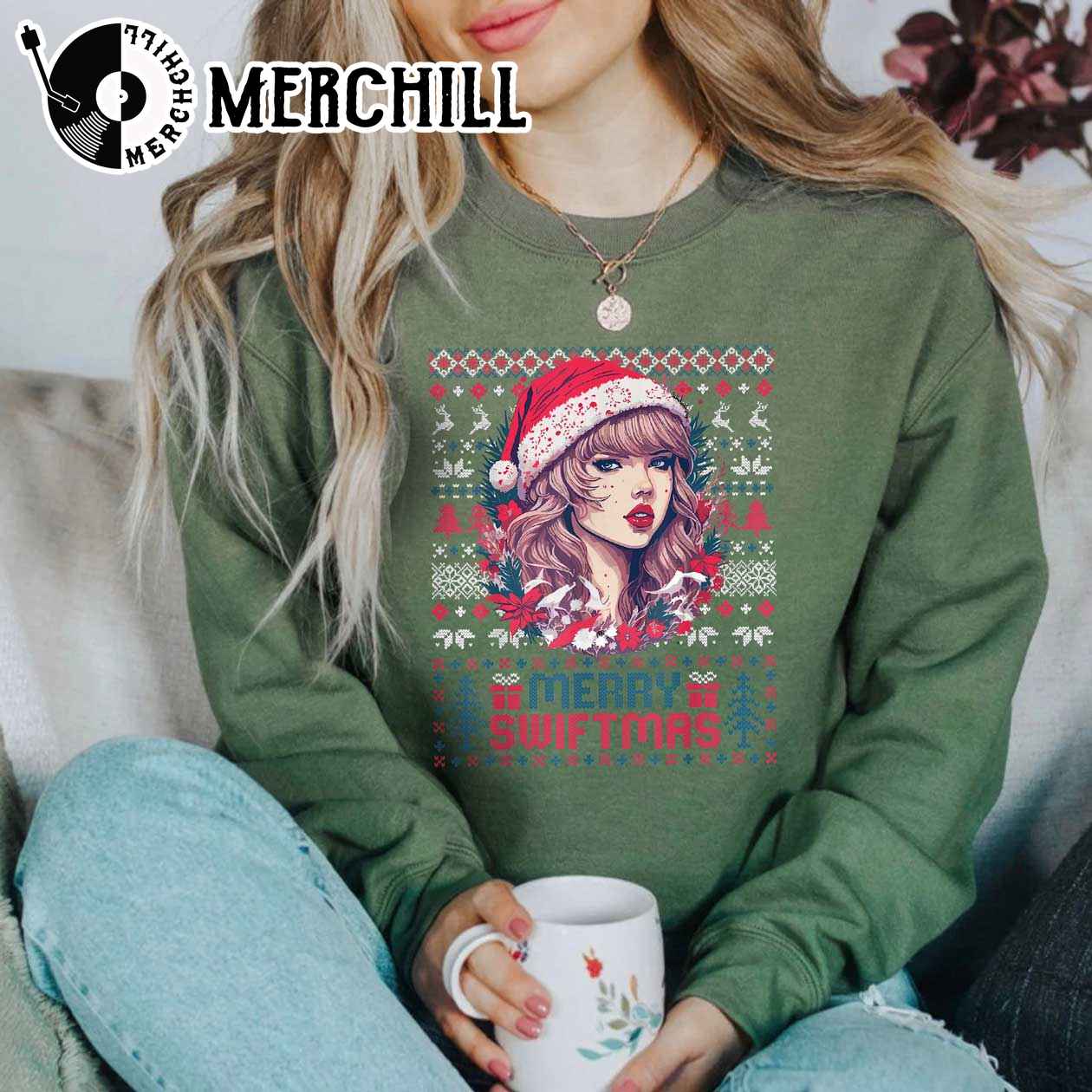 Merry Swiftmas The Eras Tour Sweatshirt Swiftie Merch