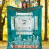 Miami Dolphins Hard Rock Stadium Fleece Blanket Quilt2B1 5U4K1