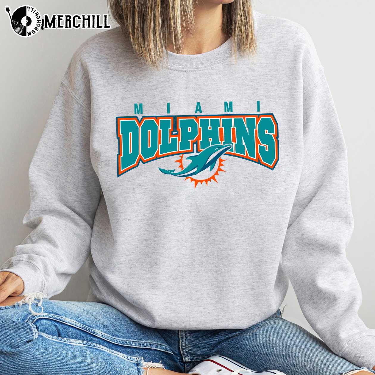 Miami Dolphins Womens Sweatshirt Miami Dolphins Fan Gifts