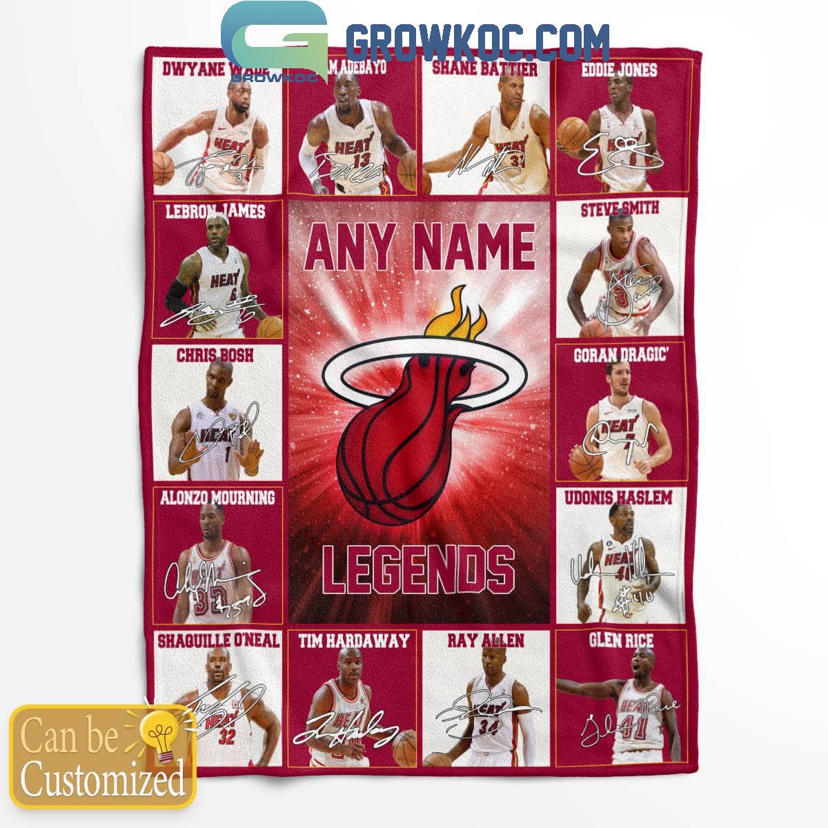 Miami heat Legends 2024 Fan Personalized Fleece Blanket Quilt 1 9y72t