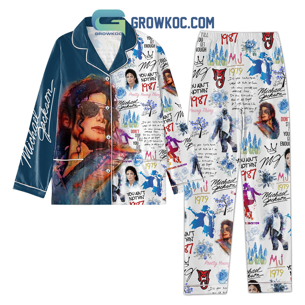 Michael Jackson Dont Stop till You Get Enough Pajamas Set2B1 CNbNN