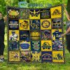 Michigan Wolverine NCAA Collection Design Fleece Blanket Quilt2B1 4raaF