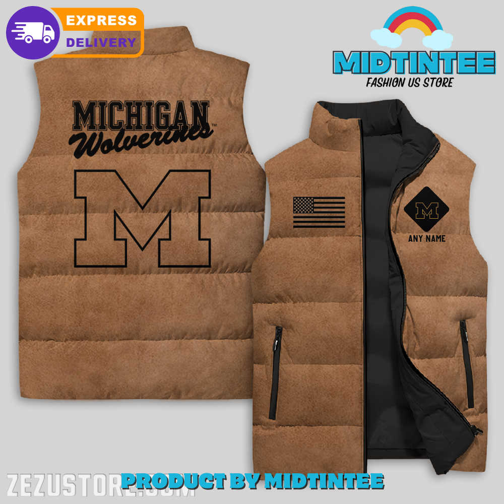 Michigan Wolverines NCAA Sleeveless Jacket 1 uzkXK