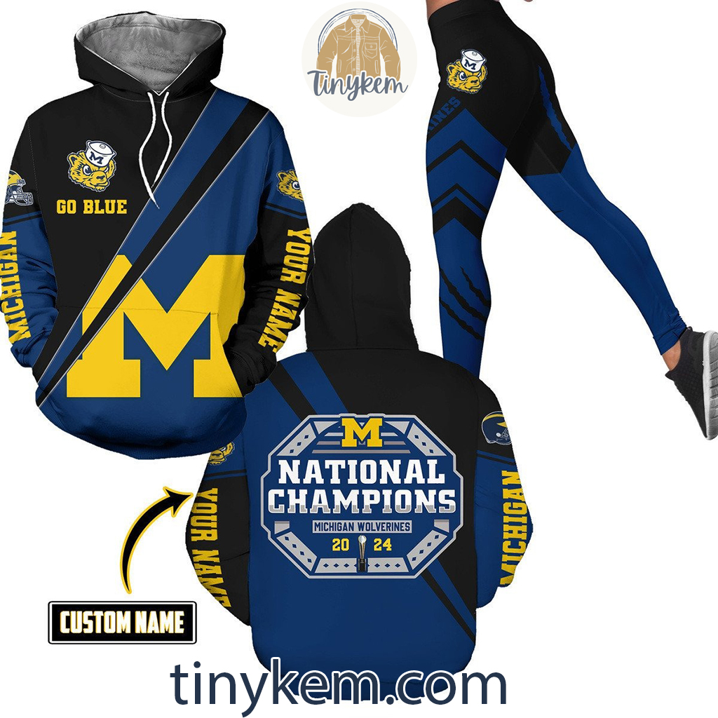 Michigan Wolverines National Champions 2024 Hoodie Leggings Set2B1 b2jd1