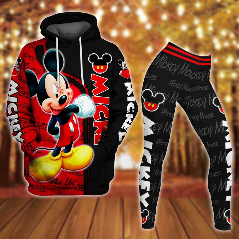 MickeyMouseThemedHoodieAndLeggingsSet 9